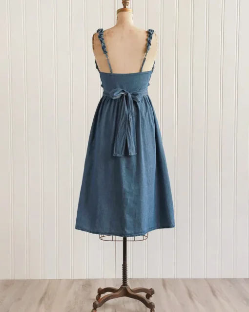 Backyard Gathering Denim Dress