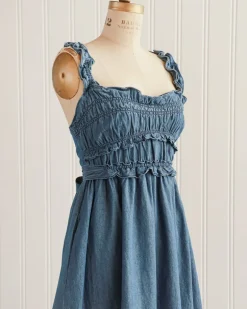 Backyard Gathering Denim Dress