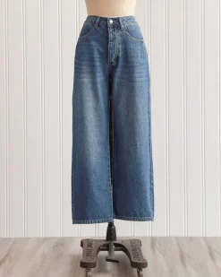 Baxter Wide Leg Cropped Jeans