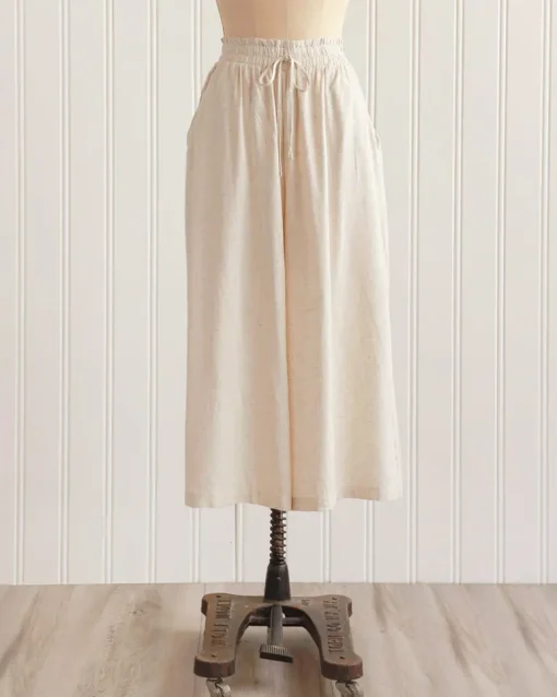 Caicos Cropped Linen Pants