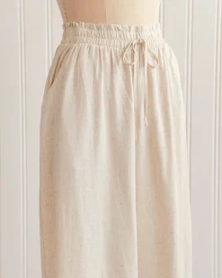 Caicos Cropped Linen Pants