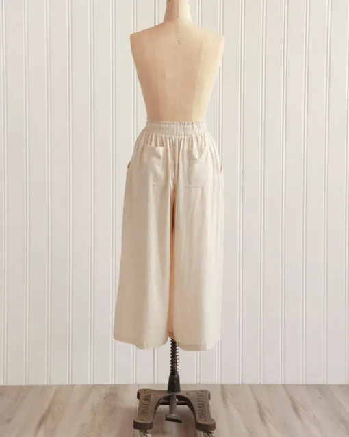 Caicos Cropped Linen Pants