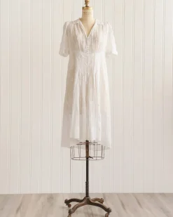 Fontasse Embroidered Voile Dress