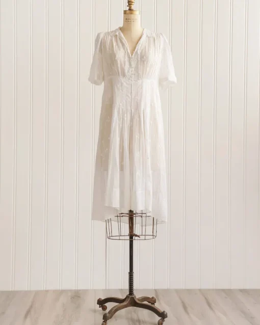 Fontasse Embroidered Voile Dress