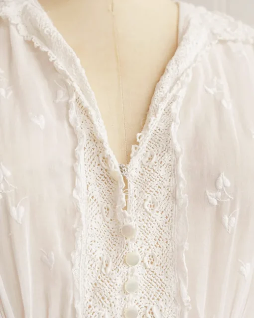 Fontasse Embroidered Voile Dress