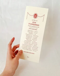 Glove Flirtation Greeting Card