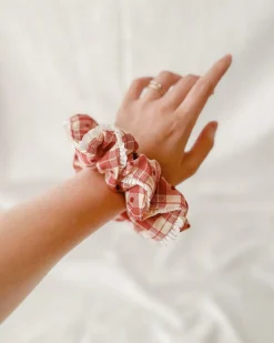 Hannah Plaid Scrunchie