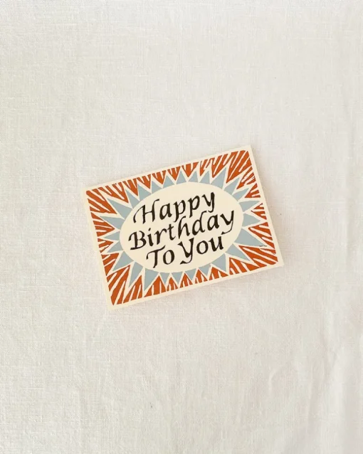 Happy Birthday Card - Brown