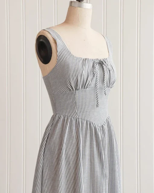Lakeshire Striped Midi Dress