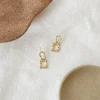Linden Hammered Drop Earrings