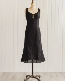 Monstespan Black Midi Dress