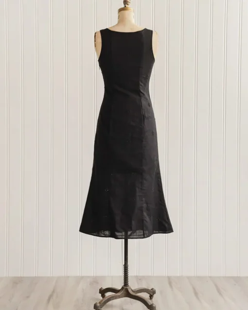 Monstespan Black Midi Dress