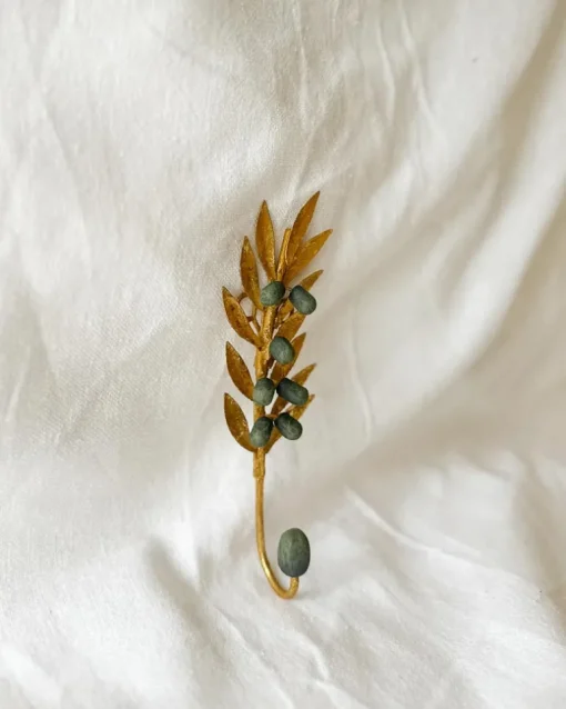 Olive Wall Hook in Gold