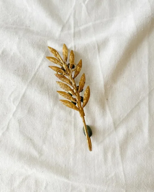 Olive Wall Hook in Gold