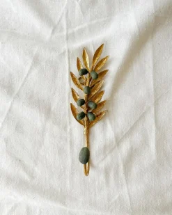 Olive Wall Hook in Gold
