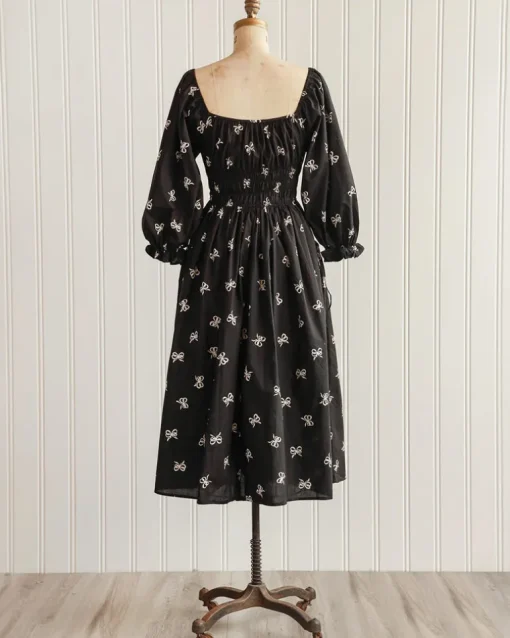 Penelope Bow Print Dress