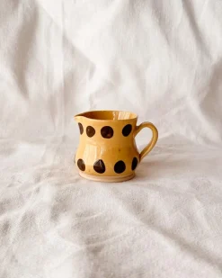 Yellow Brown Dot Creamer