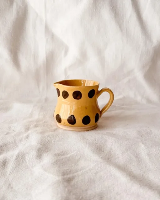 Yellow Brown Dot Creamer