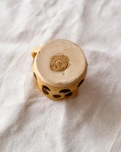 Yellow Brown Dot Creamer