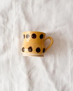Yellow Brown Dot Creamer